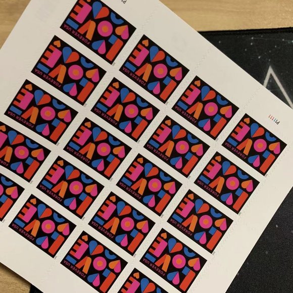 USPS Love Till 2021 Forever Sta Wedding Anniversary Postcard mps  (200 Pieces) - Picture 3 of 3